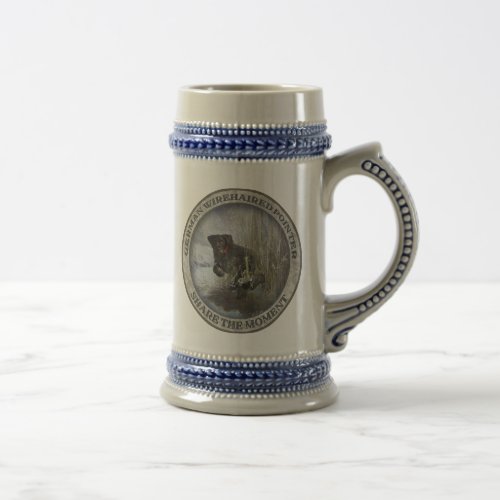  German Wirehaired Pointer Beer Stein