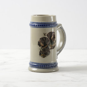 German Wirehaired Pointer Beer Stein