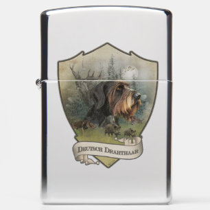 German Wirehaired Pointer, Boar Hunting Zippo Lighter