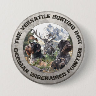 German Wirehaired Pointer   Button