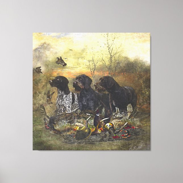 German Wirehaired Pointer    Canvas Print (Front)