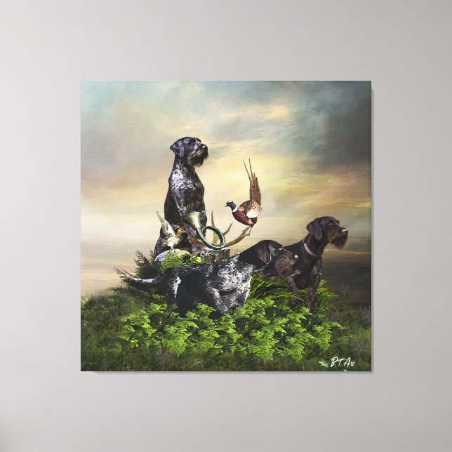  German Wirehaired Pointer  Canvas Print (Front)