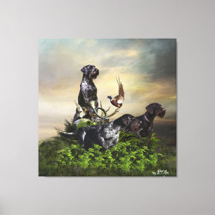 German Wirehaired Pointer Canvas Print