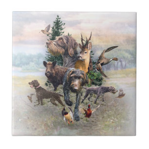 German Wirehaired Pointer   Ceramic Tile