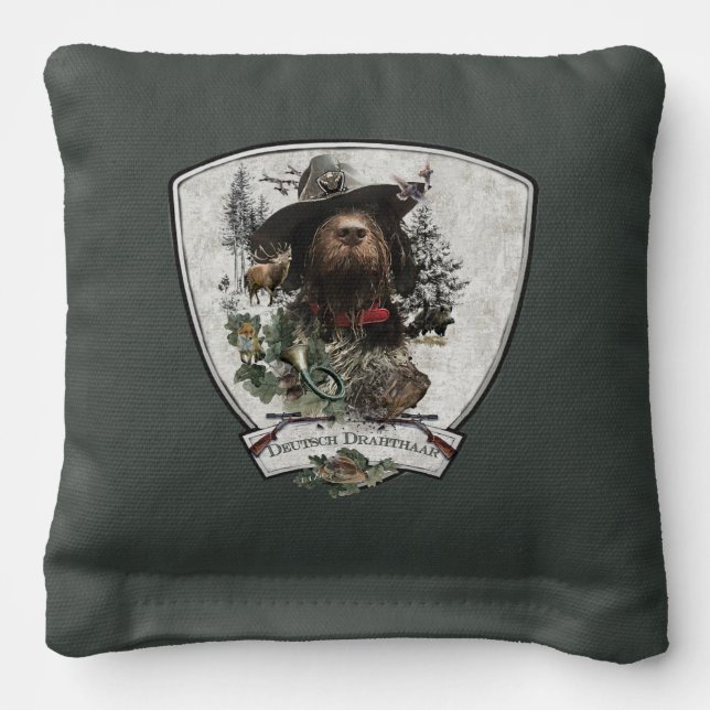 German Wirehaired Pointer Cornhole Bags (Front 2)