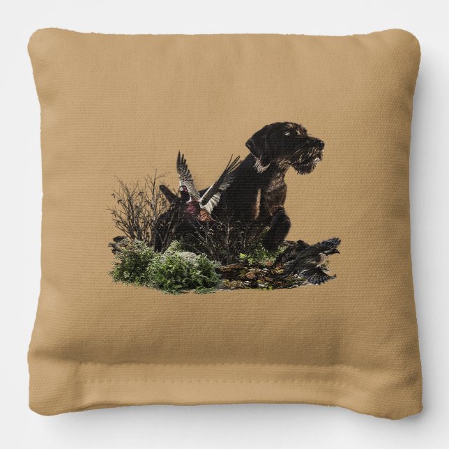 German Wirehaired Pointer Cornhole Bags (Front 2)