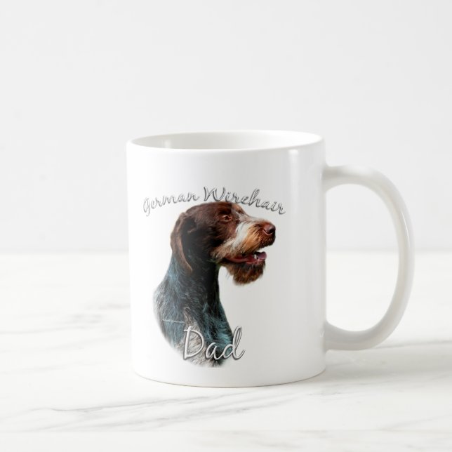 German Wirehaired Pointer Dad 2 Coffee Mug (Right)