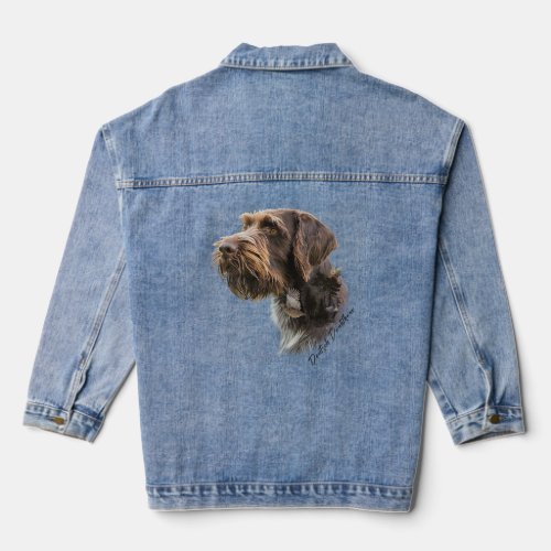 German Wirehaired Pointer Denim Jacket