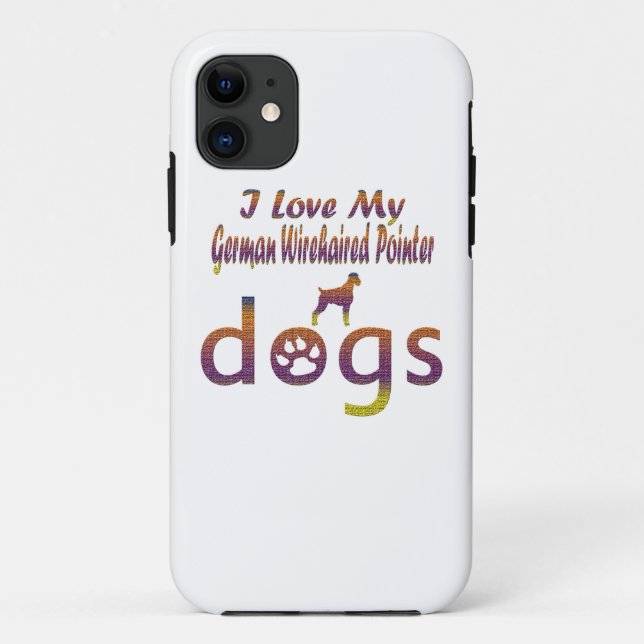 German Wirehaired Pointer designs Case-Mate iPhone Case (Back)