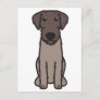 German Wirehaired Pointer Dog Cartoon Postcard
