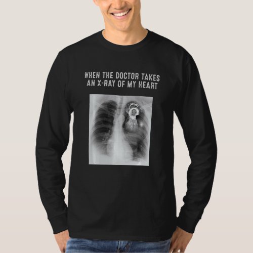 German Wirehaired Pointer Dog Doctor Takes An X Ra T_Shirt