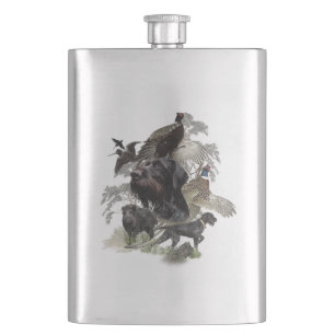 German Wirehaired Pointer Flask