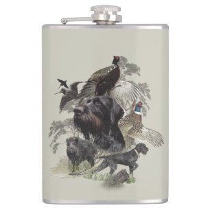 German Wirehaired Pointer   Flask