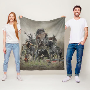 German Wirehaired Pointer Fleece Blanket