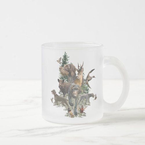 German Wirehaired Pointer   Frosted Glass Coffee Mug