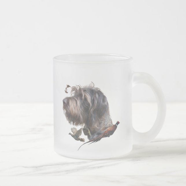 German Wirehaired Pointer   Frosted Glass Coffee Mug (Right)