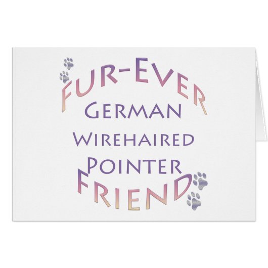 German Wirehaired Pointer Furever Cards (Front Horizontal)