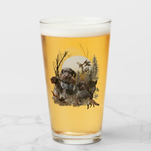 German Wirehaired Pointer  Glass