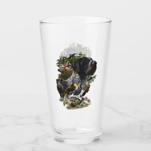 German Wirehaired Pointer  Glass