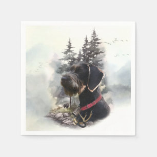 German Wirehaired Pointer, GWP Napkins