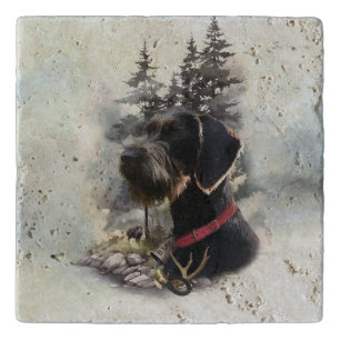German Wirehaired Pointer, GWP Trivet
