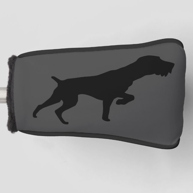 German Wirehaired Pointer Hat Golf Head Cover (Front)