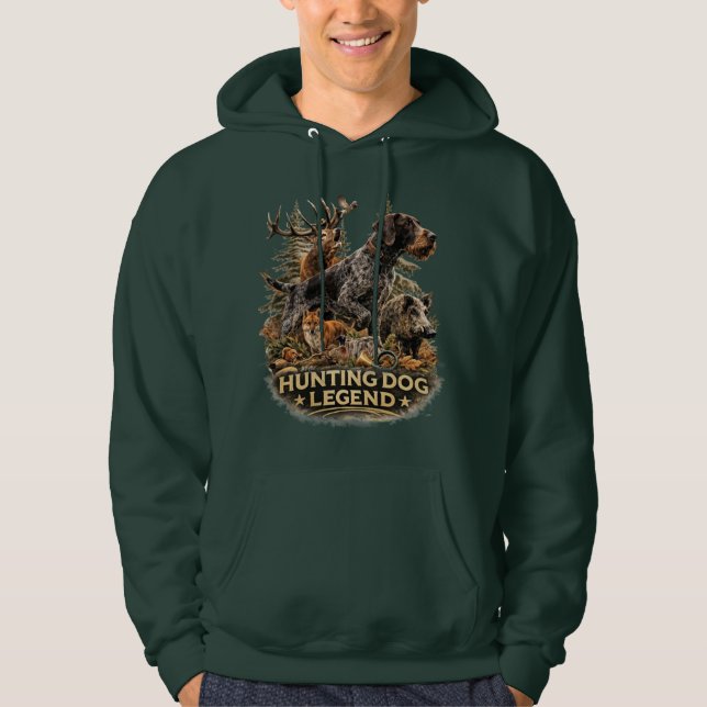 German Wirehaired Pointer Hoodie (Front)