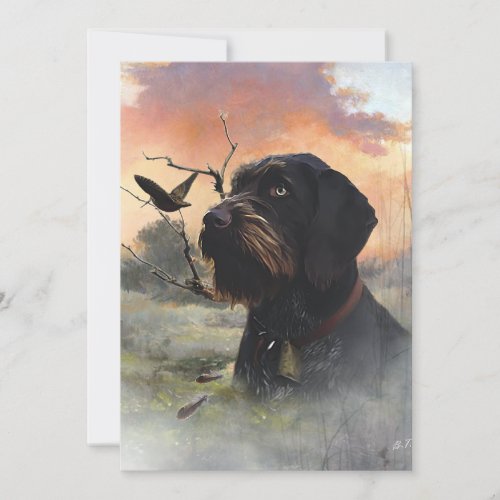 German Wirehaired Pointer Invitation