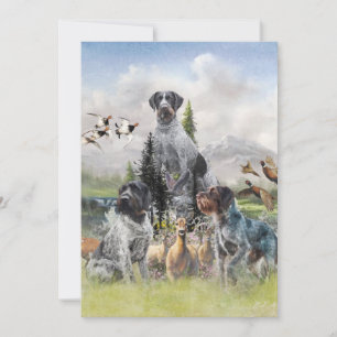 German Wirehaired Pointer Invitation
