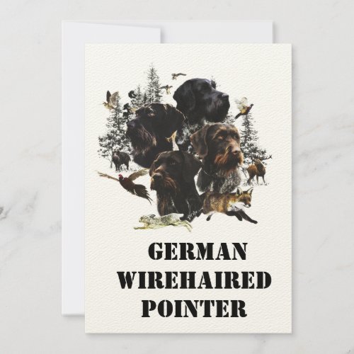  German Wirehaired Pointer     Invitation