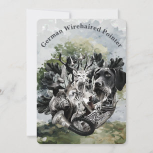 German Wirehaired Pointer Invitation