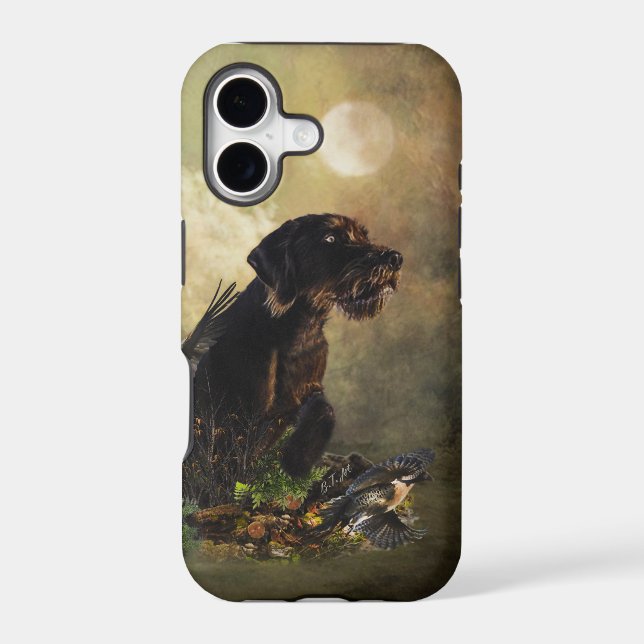 German Wirehaired Pointer Iphone Case (Back)
