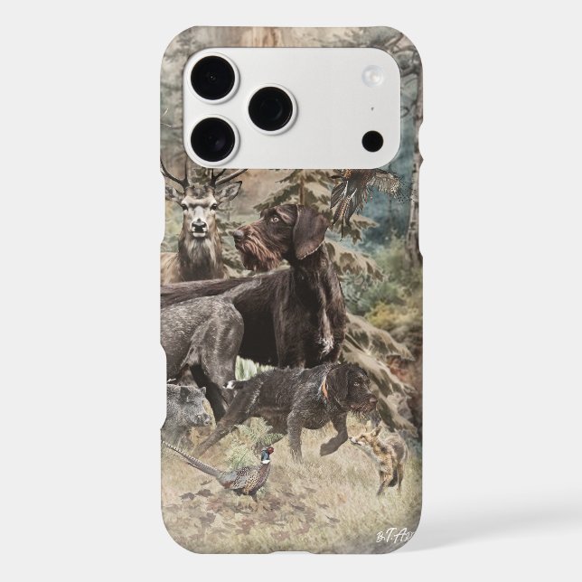 German Wirehaired Pointer iPhone Case (Back)