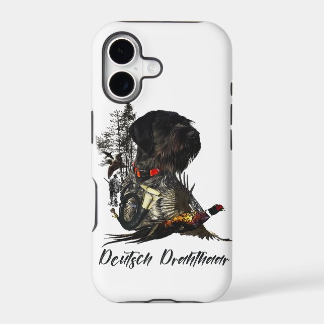German Wirehaired Pointer  Iphone Case (Back)
