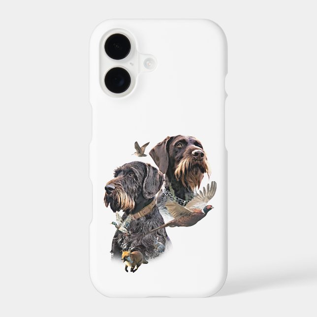 German Wirehaired Pointer iPhone Case (Back)