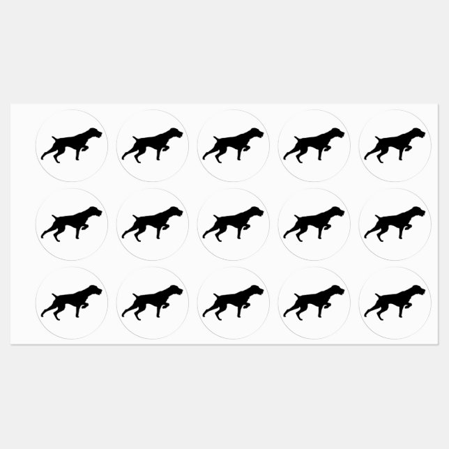 German Wirehaired Pointer Labels (Sheet)