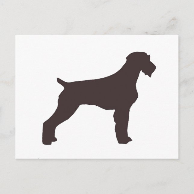 german wirehaired pointer liver silo postcard (Front)
