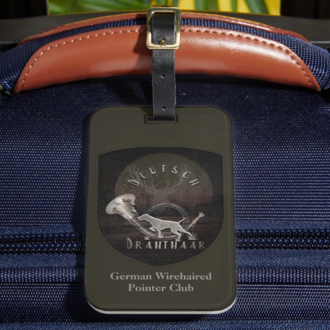 German Wirehaired Pointer  Luggage Tag (Front Insitu 2)