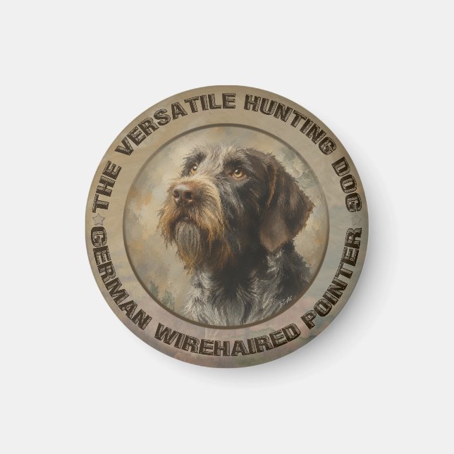 German Wirehaired Pointer Magnet (Front)