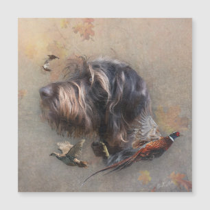 German Wirehaired Pointer Magnetic Invitation