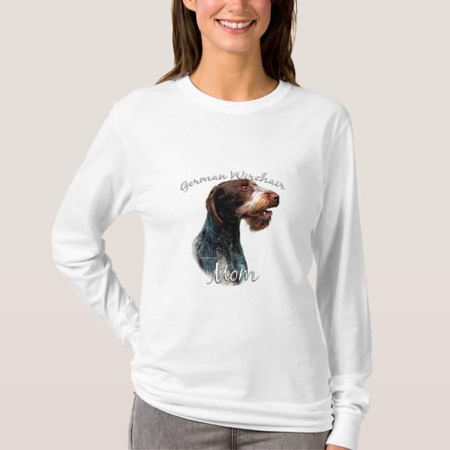 German Wirehaired Pointer Mom 2 T-Shirt (Front)