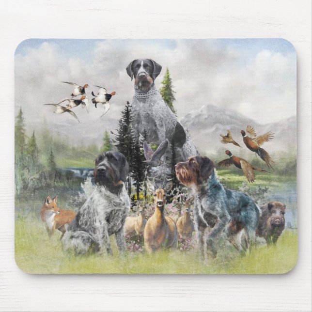 German Wirehaired Pointer   Mouse Pad (Front)