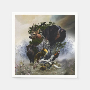  German Wirehaired Pointer     Napkins