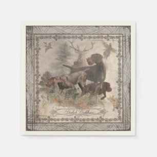 German Wirehaired Pointer Napkins