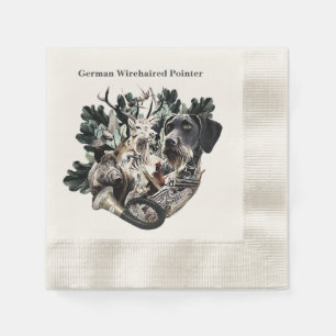 German Wirehaired Pointer Napkins
