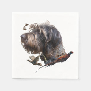 German Wirehaired Pointer Napkins