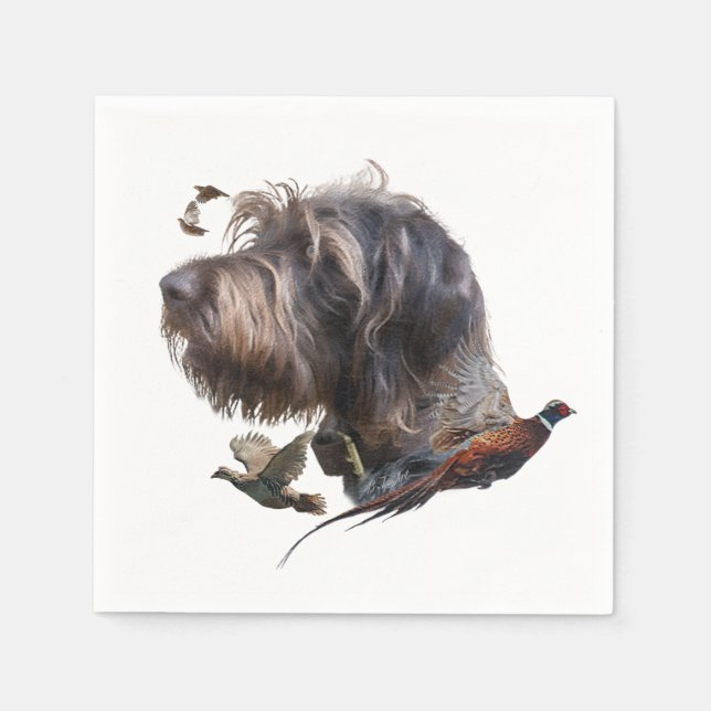 German Wirehaired Pointer   Napkins (Front)