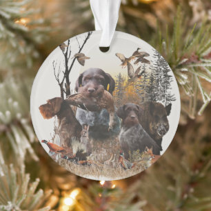 German Wirehaired Pointer Ornament