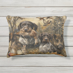 German Wirehaired Pointer   Outdoor Pillow