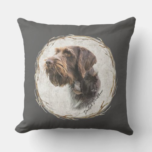German Wirehaired Pointer      Outdoor Pillow